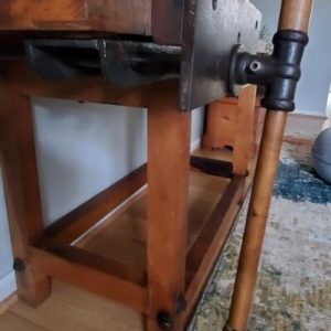 Antique Woodworking Bench with Vise