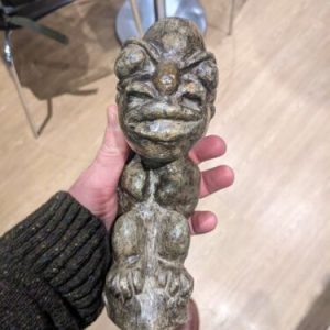 Antique Carved Soapstone Kissi Tribe Nomoli Figurine Sierra Leone unmarked.