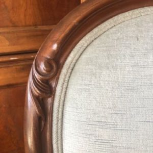 antique chairs pair carved with wheels