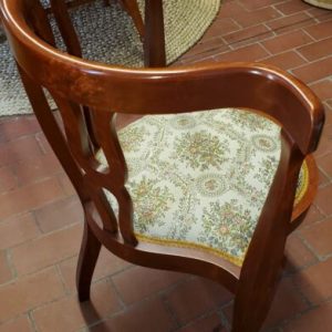 Gorgeous Corner Chair with Needlepoint Cushion.