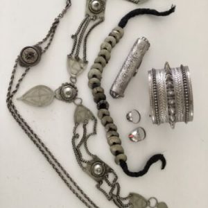 LOT OF VINTAGE JEWELRY SILVER FAMILY Berber TOUAREG ? Morocco