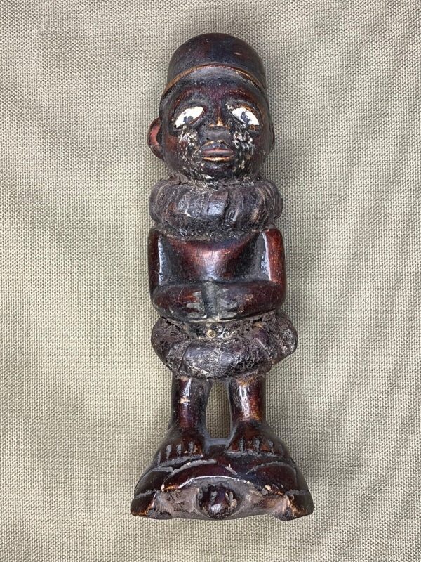 Small Congo Power Figure with Mirrored Compartment on Back - Standing on Turtle
