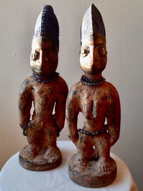 OYO group, pair of male and female ERI IBEJI, Yoruba, Nigeria, Africa