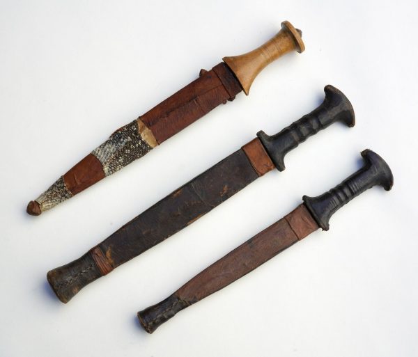 3 African Daggers with Sheaths