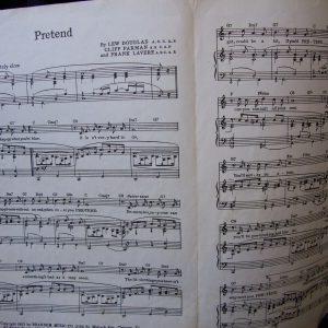 Vintage, Antique, Music, Piano, Pretend, Nat King Cole, Music To Watch Girls By