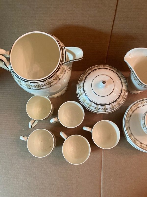 Fabulous Delicate 18th Century Wedgwood Creamware 15 Piece Tea Set