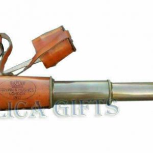 Antique Brass Leather Telescope Pirate Vintage Nautical Spyglass Marine Scope