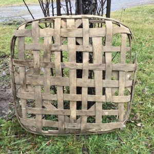 Antique Primitive Original TN Tobacco Basket Marked 36"X36"