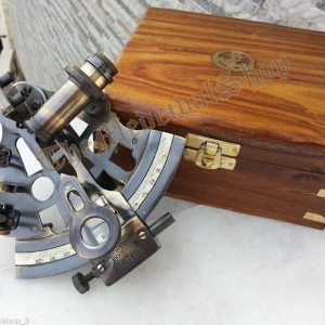 SOLID BRASS MARINE SEXTANT ASTROLABE ANTIQUE MARITIME NAUTICAL SHIP SEXTANT GIFT